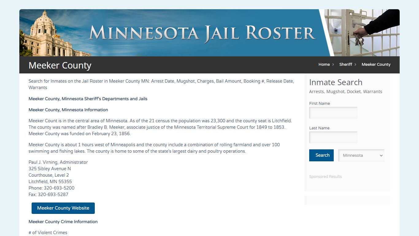 Meeker County | Jail Roster Search